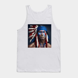 [AI Art] Robust Average Native American man Tank Top